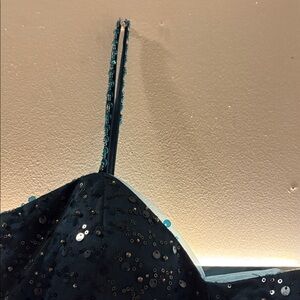 Sequin Embellished Strappy Top